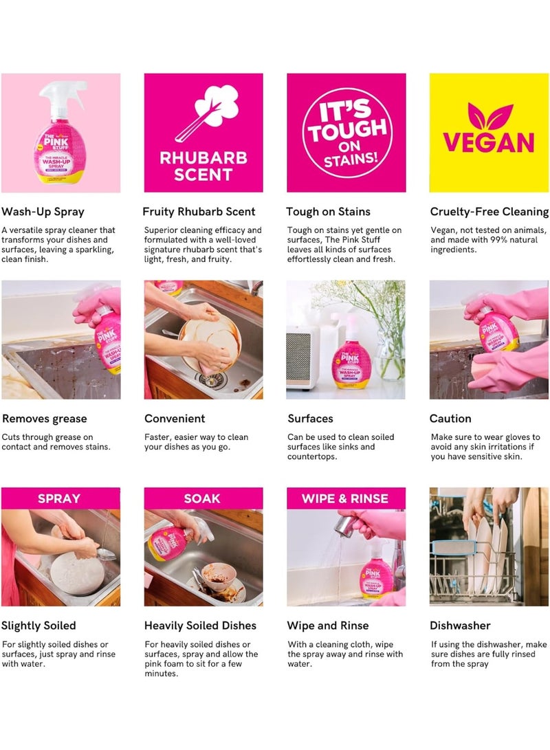 Stardrops - The Pink Stuff Miracle Wash -Up Spray 500ml - Image 5