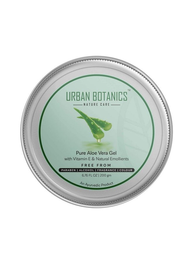 UrbanBotanics UrbanBotanics® Pure Aloe Vera Skin/Hair Gel With Vitamin E & Natural Emollients (Paraben Free), 200g  - Image 2