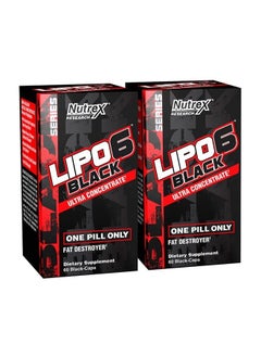 Lipo-6 Black Ultra Concentrate Thermogenic Fat Burner Supplement 120 Diet Pills