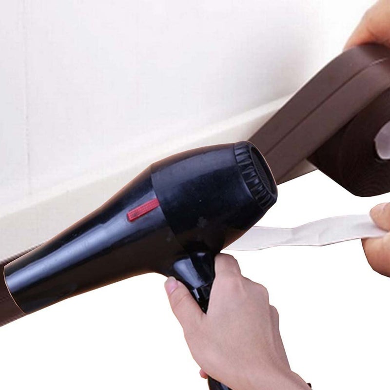 KaLaiXing Kitchen Caulk Bathroom Wall Sealing Waterproof Self-Adhesive Decorative Trim- Tape (Brown) JD02 - Image 3
