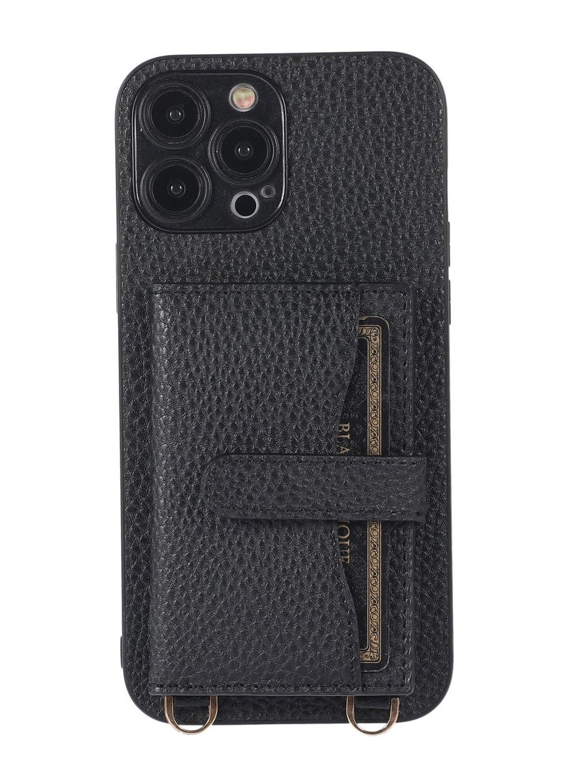 Suteni Back Cover Leather Protective Wallet Mobile Phone Case for iPhone - Image 1