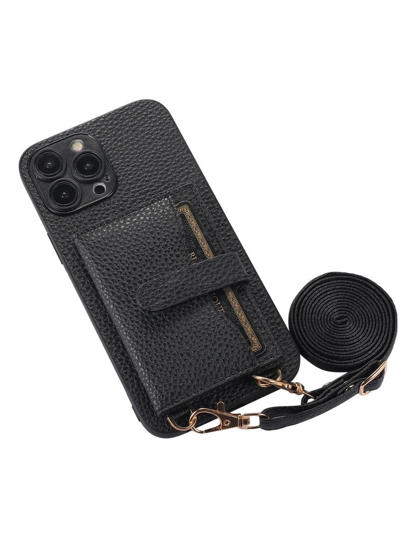 Suteni Back Cover Leather Protective Wallet Mobile Phone Case for iPhone - Image 2