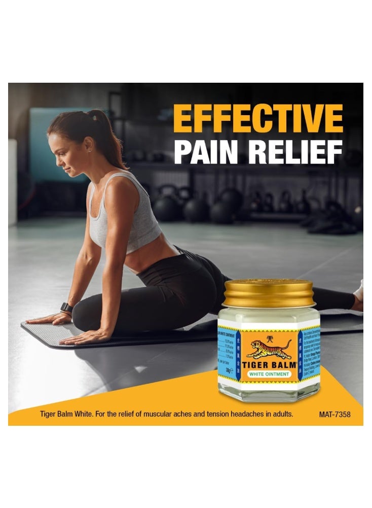 Tiger Balm White Ointment 30g – Camphor & Menthol for Headache, Nasal Congestion & Muscle Relief - Image 3