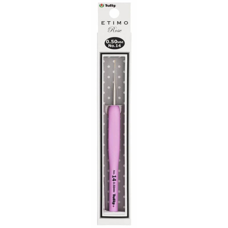 Tulip Needle Company TEL-14E Etimo Rose Steel Crochet Hook-Size 14/.5mm - Image 5