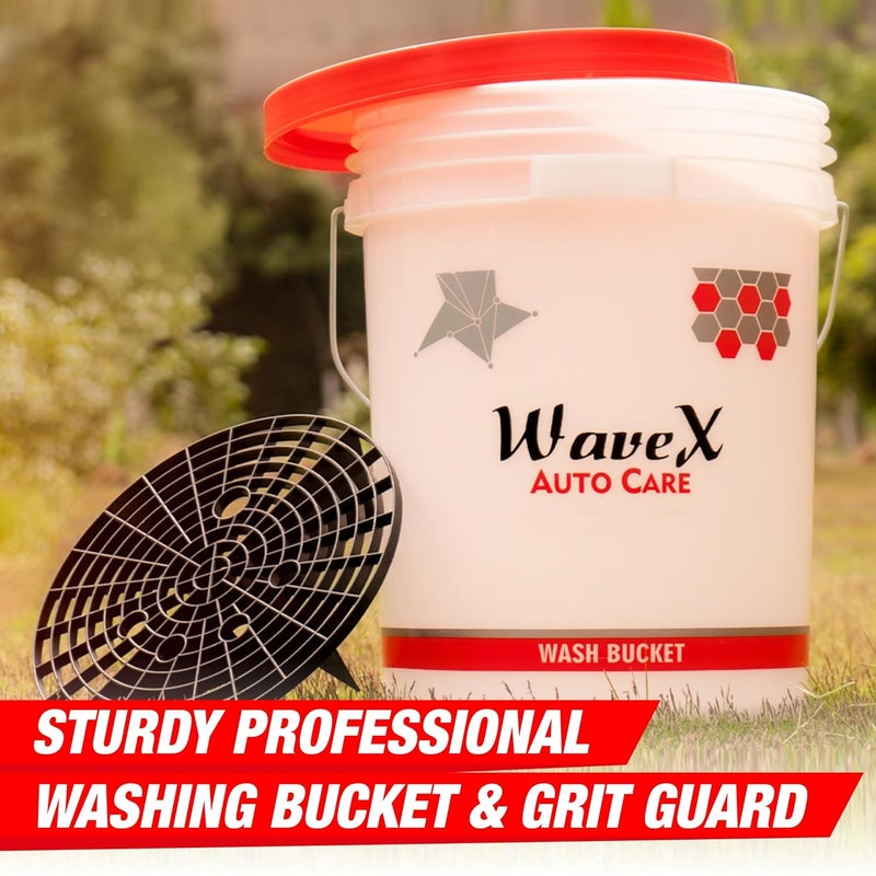 Wavex Grit Safe and Detailing Car Wash Bucket, plastic - Image 2