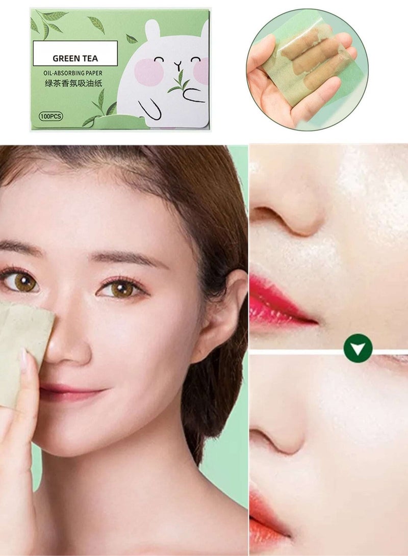 Loquat 6-Set Oil Absorbing Tissues Blotting Paper for Oily Facial Oil Blotting Paper Makeup Blotting Paper Face Oil Paper for Oily Face 600pieces - Image 3