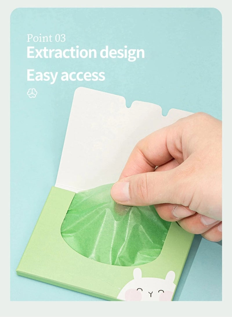 Loquat 6-Set Oil Absorbing Tissues Blotting Paper for Oily Facial Oil Blotting Paper Makeup Blotting Paper Face Oil Paper for Oily Face 600pieces - Image 5