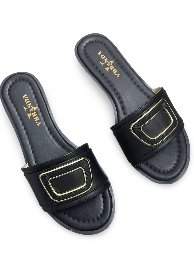 فيبراندا سليبر صيفي أنيق SF-58-اسود - Image 3