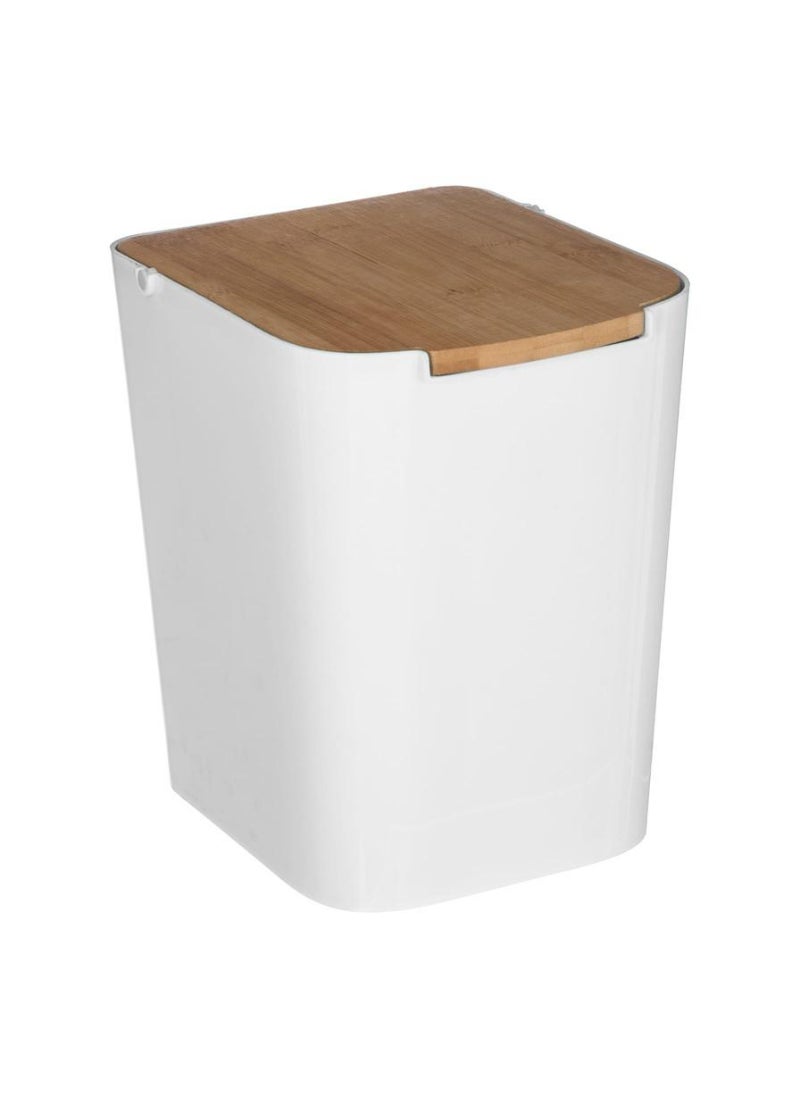 5five - Natureo Bamboo And Plastic Pedal Bin 5 L - Image 1