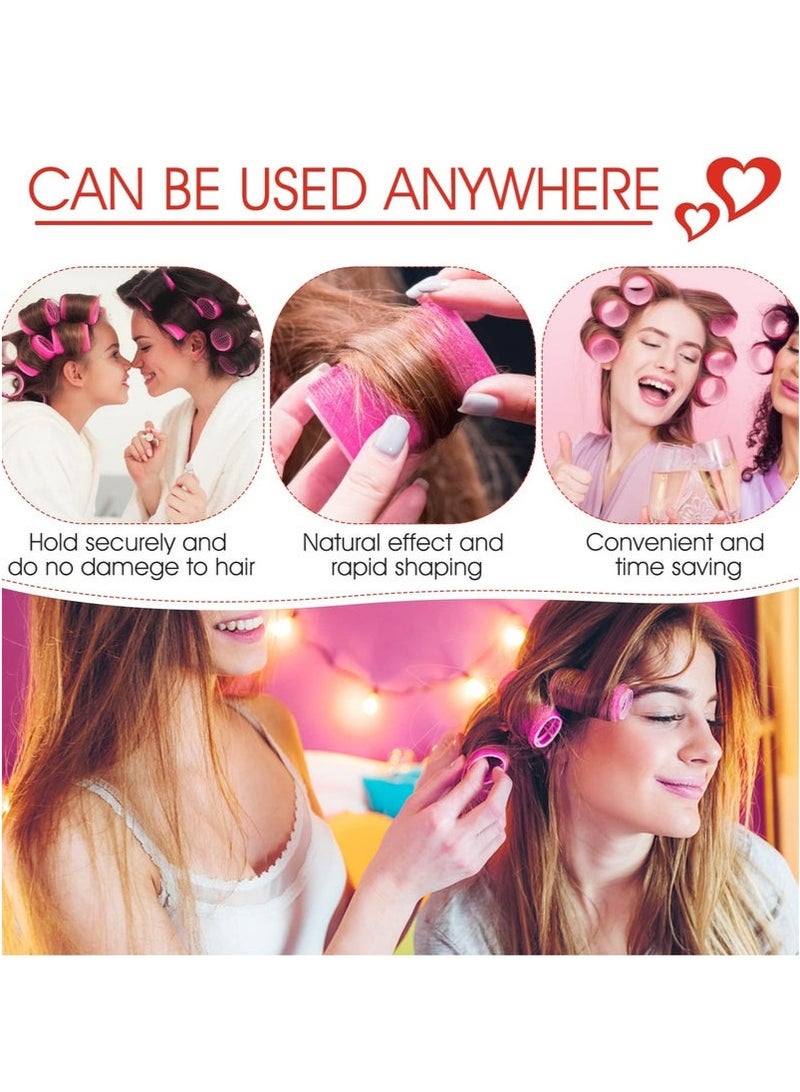 GlamKit 24-Piece Curling Iron Roller Set with Metal Clips for Long Medium Short Thick Thin Hair Bangs Curls (Pink) - Image 4