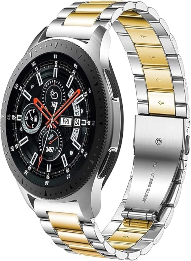 Next Next store 20mm Stainless Steel Band Compatible with Galaxy Watch 5 40mm 44mm/Galaxy Watch 5 Pro 45mm & Galaxy Watch 4 44mm/Galaxy Watch Active 2 44mm Smartwatch Replacement Strap