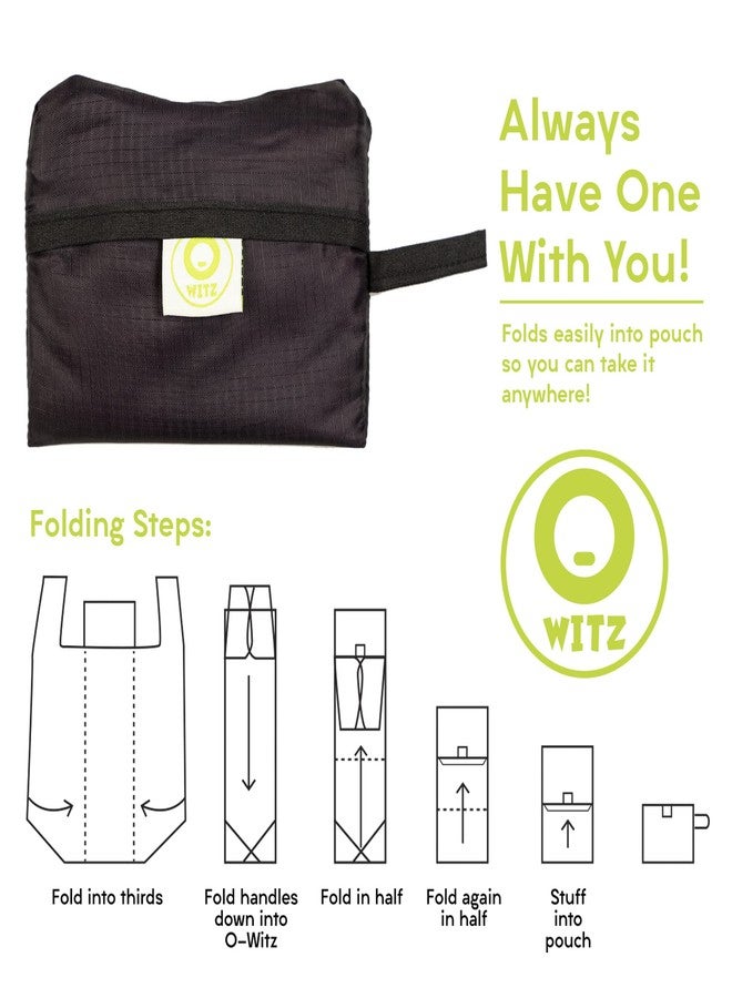 O-WITZ Reusable Grocery Bags | Vibrant Tote Bag For Groceries, Gym, Beach Gear, & More | Washable Design With Large Handles For Maximum Convenience | Folds Into A Small Pouch, Dog German Shepherd - Image 4
