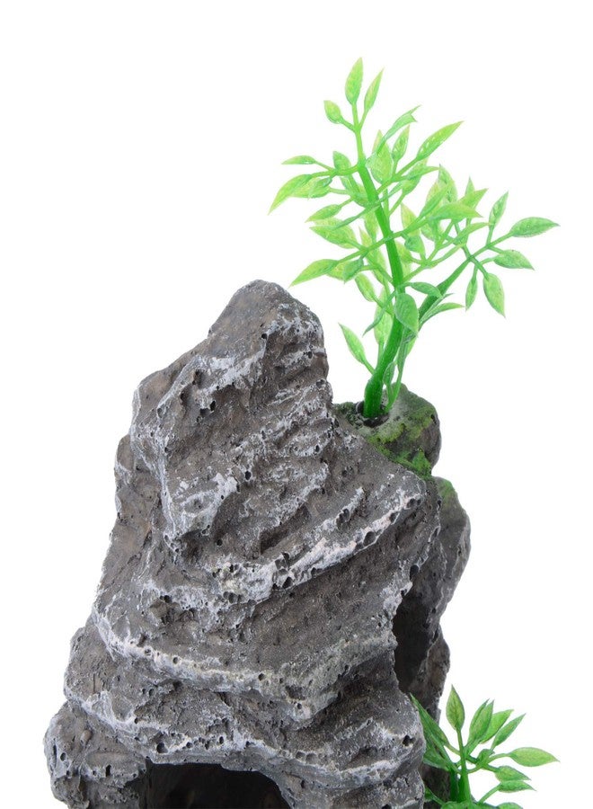 Saim Large Aquarium Rockery Cave Decorations, Mountain View Ornament Fish Tank Aquascape Model for Gold Fish, Betta Cichlids Hideaway Cave Hideout (9x4x9inch-S) - Image 3