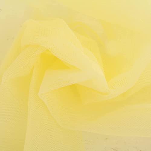 INKAJ Multi Purpose Solid Nylon Soft Net Combination Fabric - for Wedding, Parties, Costumes, and Decoration (16.4 x 4 Feet, Cream) - Image 1