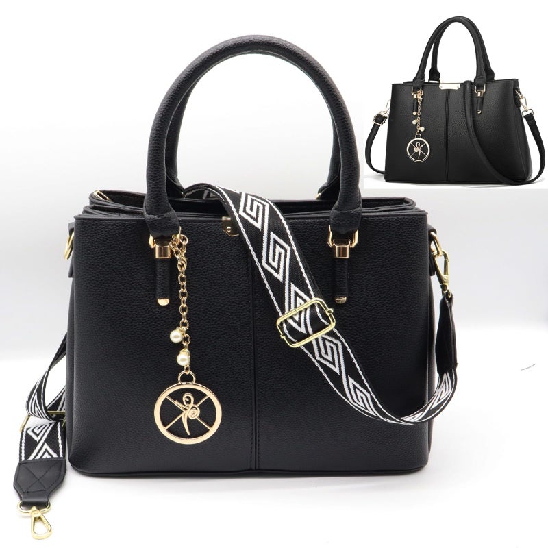 KURGOOL Purse and Handbags for Women, 3 Zip Compartments Tote Bag Designer Shoulder Purse Top Handle Satchel Bags - Image 4