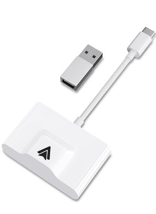 Wireless Android Auto Car Adapter,Wireless Android Auto Dongle - Connects Automatically to Android Auto,Easy Plug and Play Setup (White) - pzsku/Z79664D5B1C4B6F0201ACZ/45/_/1703860009/198cfc46-56a6-4b7c-858c-83cb7770bd33