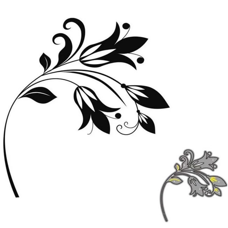 Flowers Frame Metal Cutting Die Cuts DIY Crafts Flowers Frame Scrapbook Paper Cards Cutting Dies Cut Stencils for DIY Embossing Card Making Book Tags Decorative Paper Dies Scrapbooking