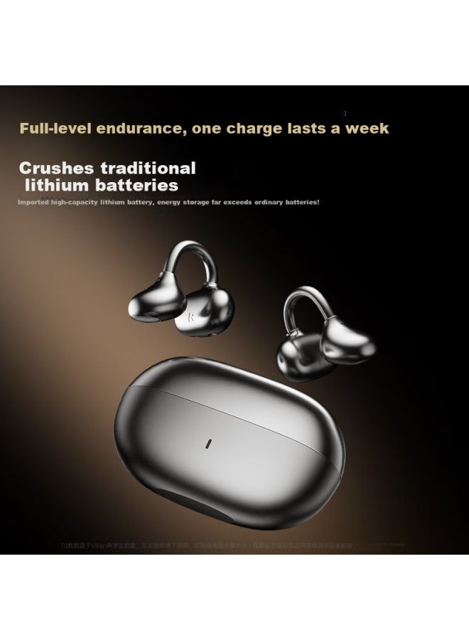 Viken  New Berlin Sound Bone Conduction Bluetooth Ear Clip Wireless Open Sport Running Non-in-ear Ear Hook Long Battery Life Uni Earphones - Image 4