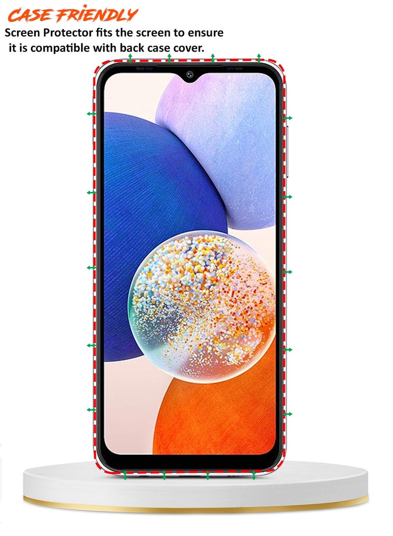 Wtech Nano Ceramic Edge To Edge Anti Fingerprint Full Glue Flexible Matte Screen Protector For Samsung Galaxy A14 5G 2023 Clear - Image 5