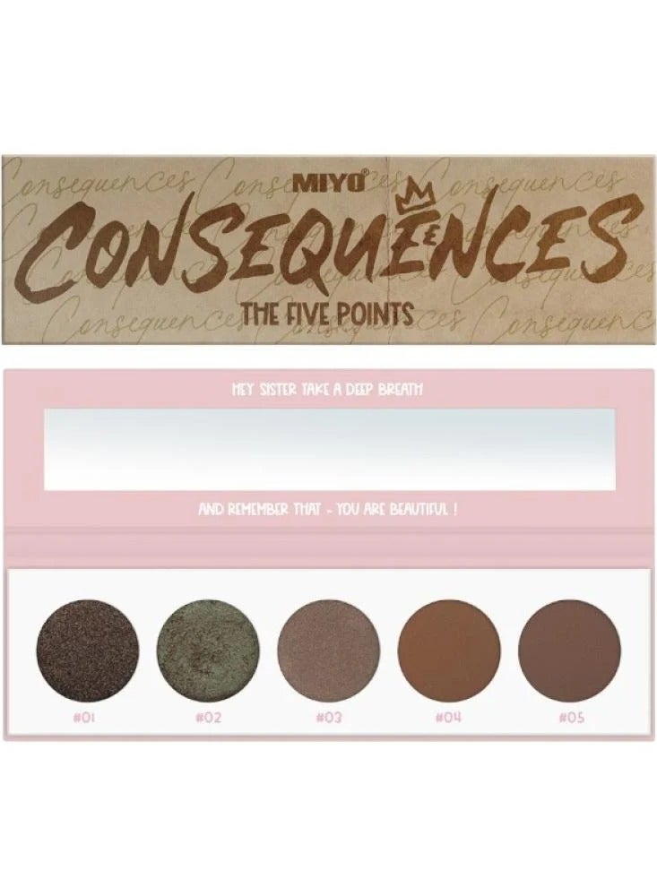 باليت ظلال العيون فايف بوينتس من ميو   Consequences | 15