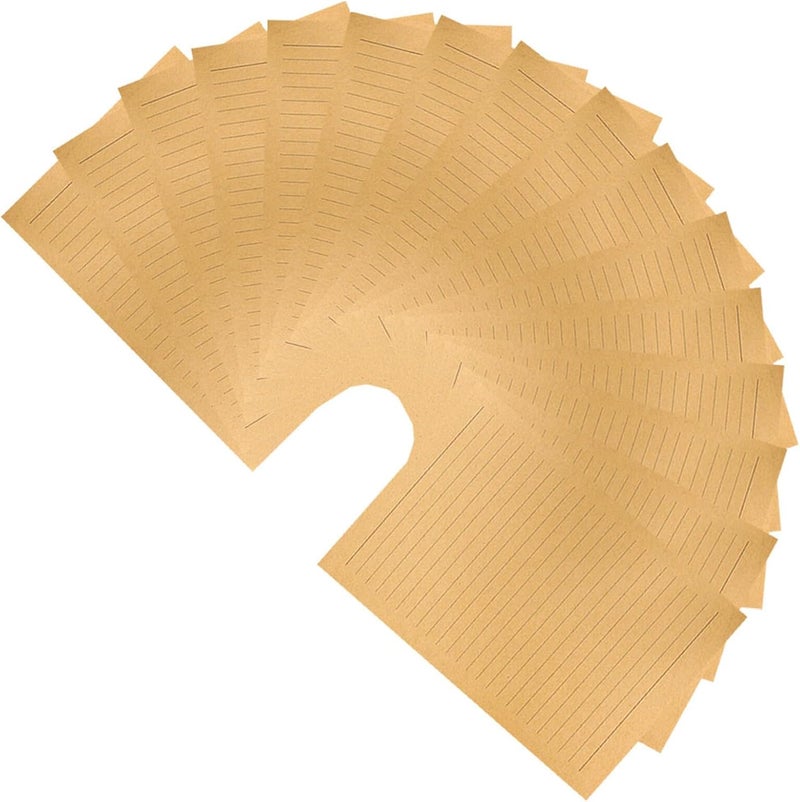Vintage Kraft Stationery Paper Set – 300 Sheets A5 Lined Writing Paper for Letters and Creative Notes, Retro Lined Letter Writing Sheets Suitable for Office and Personal Use - Image 1
