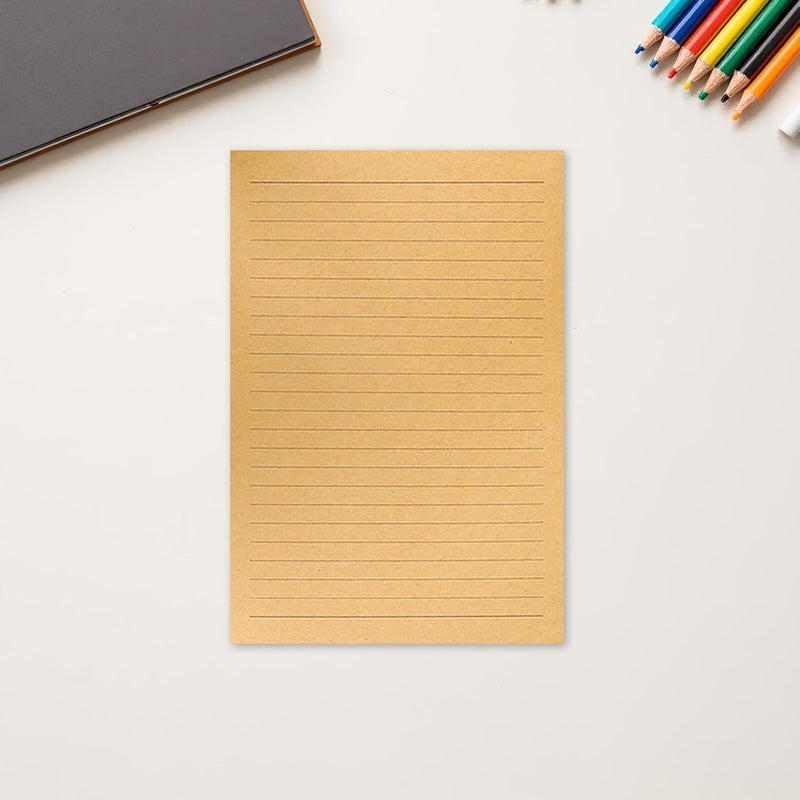 Vintage Kraft Stationery Paper Set – 300 Sheets A5 Lined Writing Paper for Letters and Creative Notes, Retro Lined Letter Writing Sheets Suitable for Office and Personal Use - Image 5