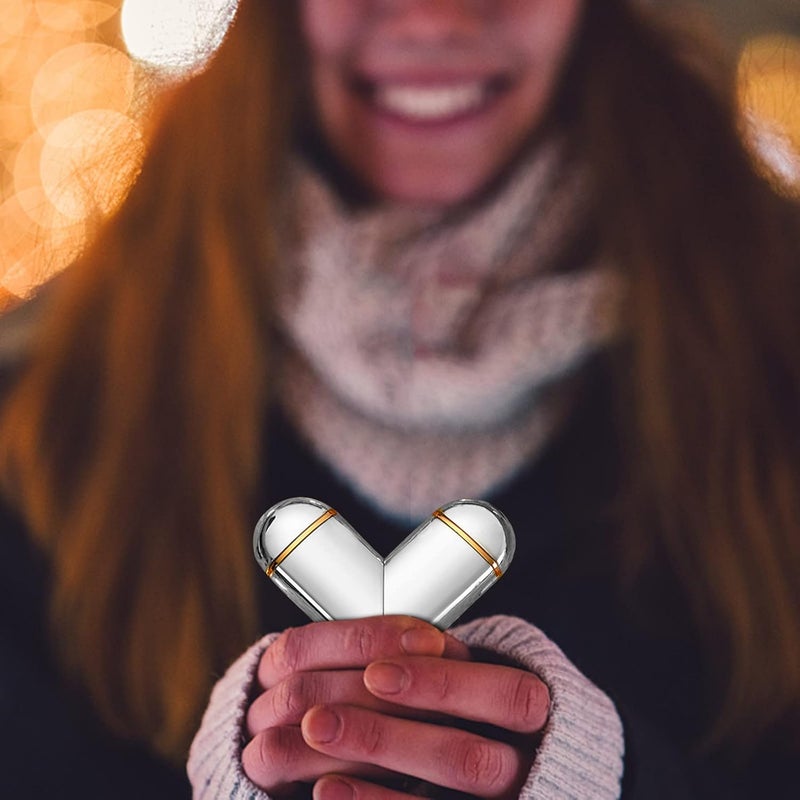 Plasma Lighter Electric USB Charging Lighter Rechargeable Windproof Butane Electric Lighters Candle Lighter Couple Valentine's Day Gift (Silver) - Image 3