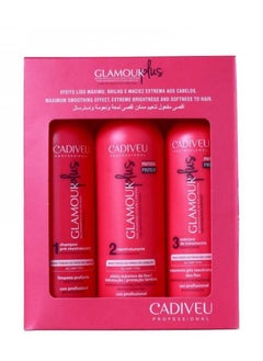 Cadiveu 3-Piece Glamour Plus Hair Smoothing Kit 110ml  - Image 1
