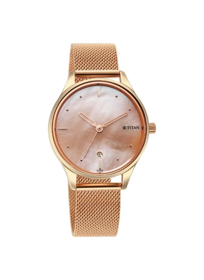 TITAN Women's Analog Round Shape Metal Wrist Watch - 2670WM09 - 43 Mm  - Image 2