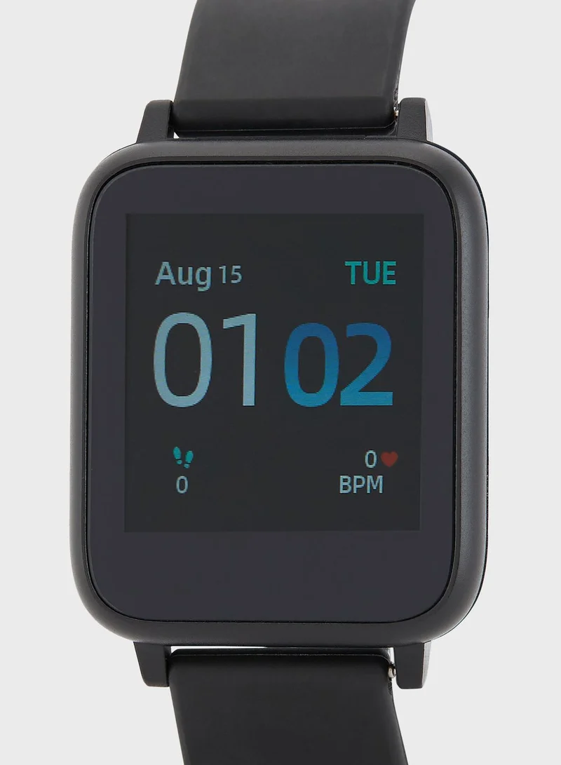 iTouch  iTouch Unisex Go Smartwatch Black/Black Silicone Strap  | Best Price UAE