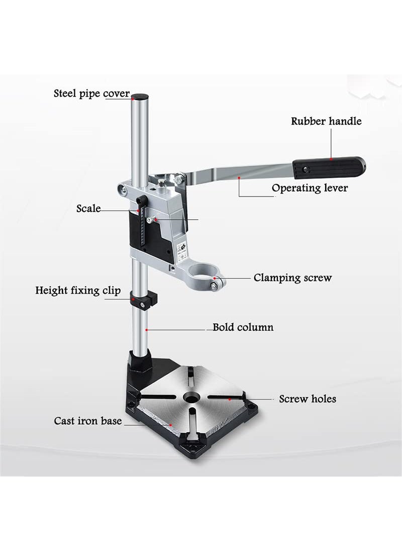 MLD MLD Universal Portable Mini Electric Drill Grinder Holder Stand Multifunctional Clamp Support Accessory Bench Tool Base Cast Iron 400mm Type Stand  - Image 2