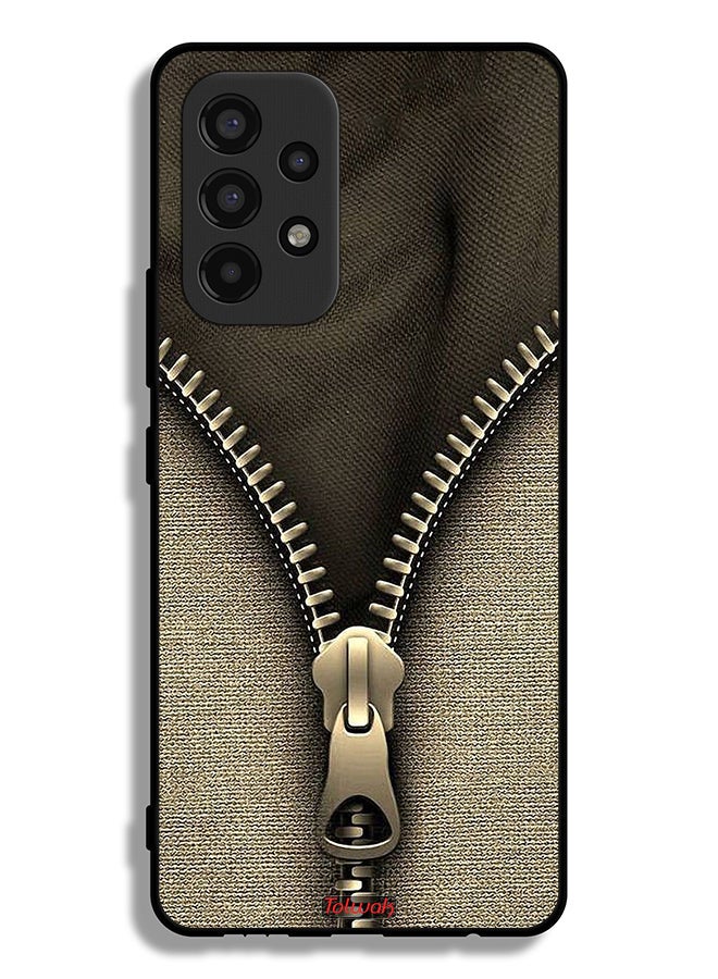 Tolwak Samsung Galaxy A53 5G Protective Case Cover Zip Pattern - Image 1