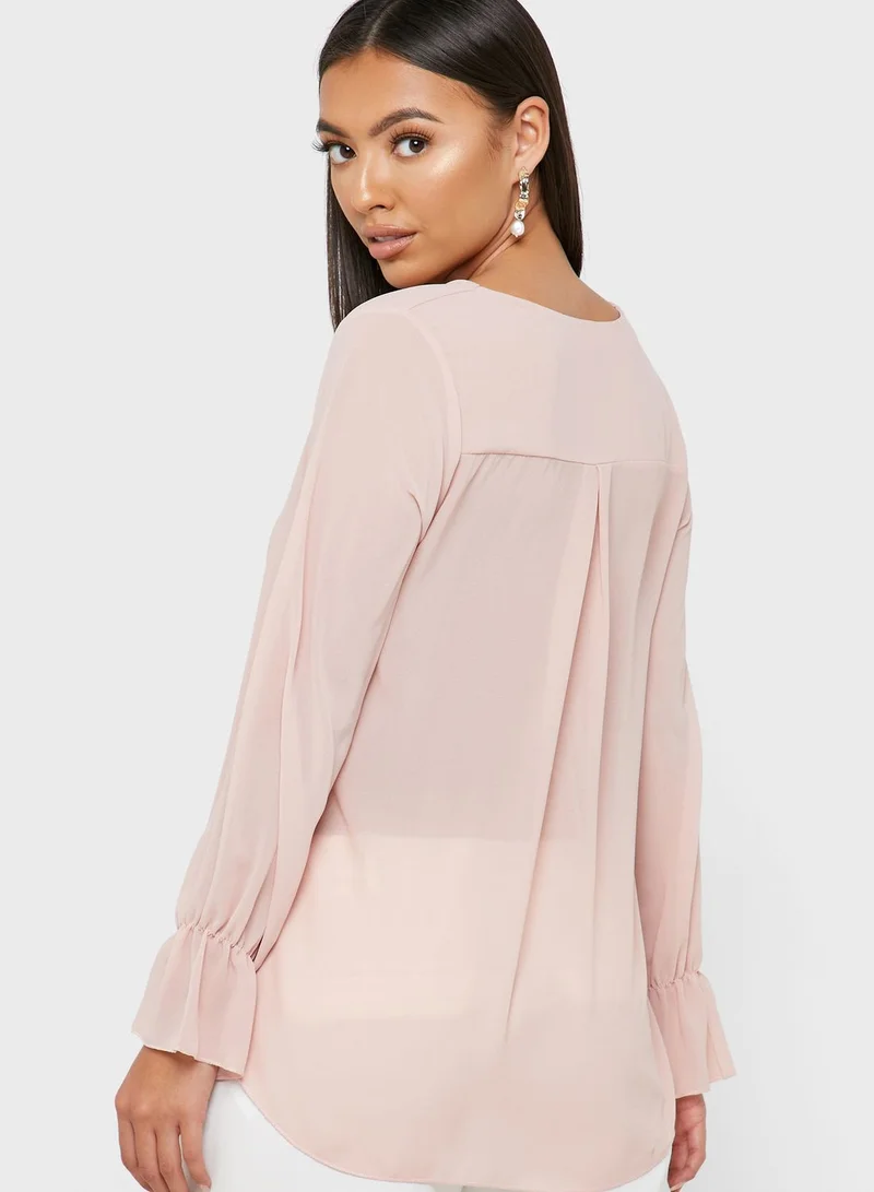 ELLA Button Front Top