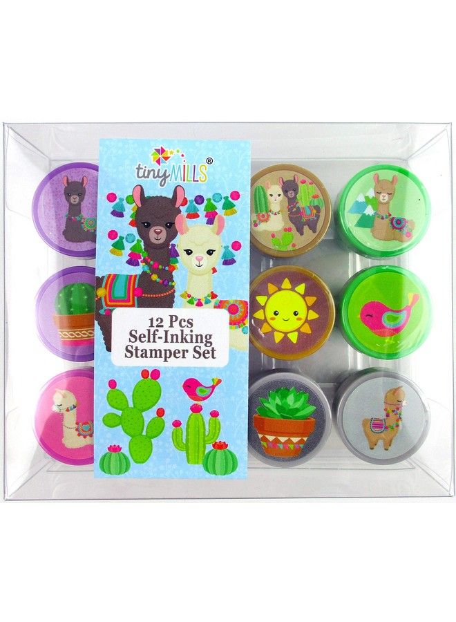 TINYMILLS 12 Pcs Llamas Stamp Kit For Kids - Image 3