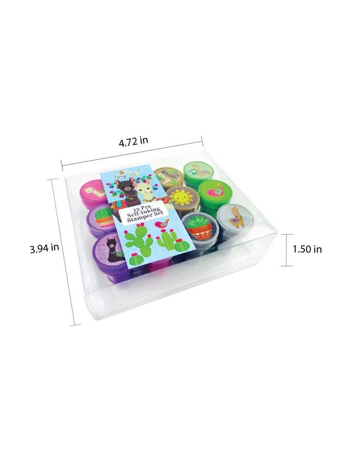 TINYMILLS 12 Pcs Llamas Stamp Kit For Kids - Image 4