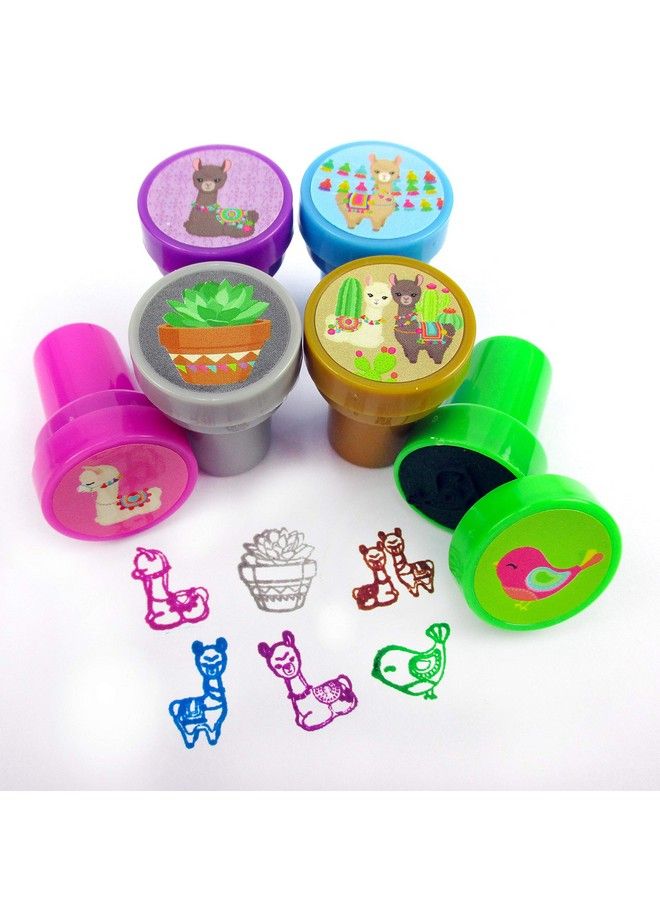 TINYMILLS 12 Pcs Llamas Stamp Kit For Kids - Image 5