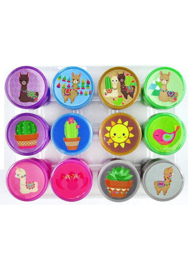 TINYMILLS 12 Pcs Llamas Stamp Kit For Kids - Image 2