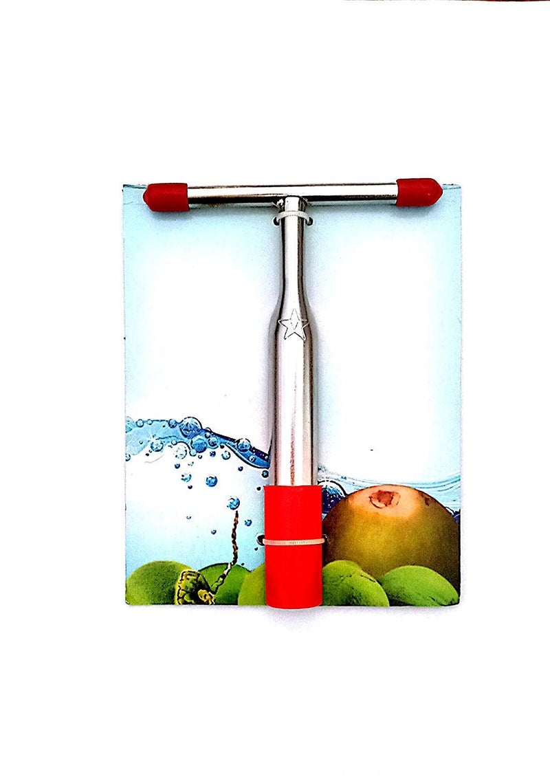 TASKHOUSE Coconut Opener Tool Stainless Steel Punch Drill Tap with Straw Coconut Water Opener Cutter - Image 1
