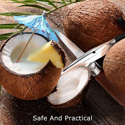 TASKHOUSE Coconut Opener Tool Stainless Steel Punch Drill Tap with Straw Coconut Water Opener Cutter - Image 5