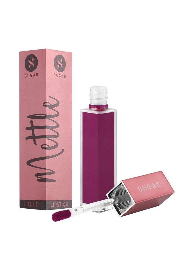 SUGAR Cosmetics - Mettle Liquid Lipstick 02 Vega (Deep Fuchsia) 7 Gms Creamy Lightweight Lipstick Lasts Up To 14 Hours - Image 1