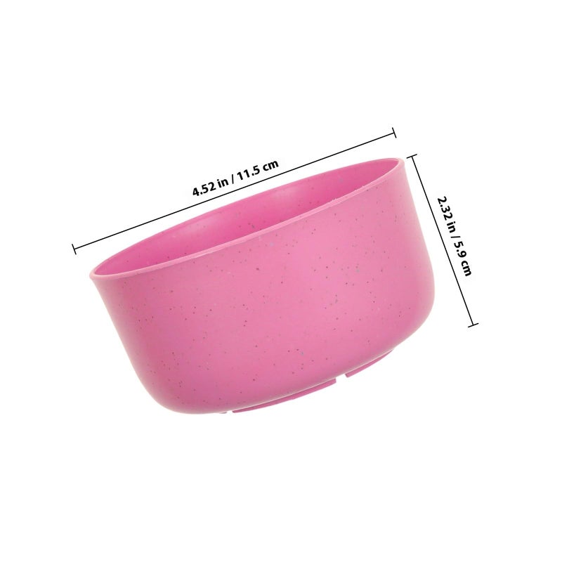 Pink Plastic Reusable Kitchen Bowls Set of 10 for Soup Salad Mixing Serving Food Grade Lightweight - Image 3