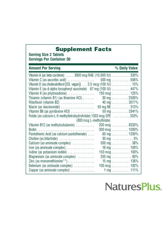 Nature's Plus مصدر الحياة - متعدد الفيتامينات للنساء 60 قرص - 48562 - Image 5