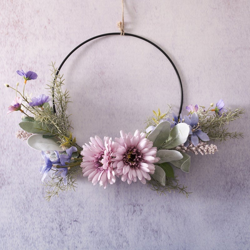 Delicate Wreath Pendant Artificial Wreath Hanging Door Wreath for Wedding - Image 5