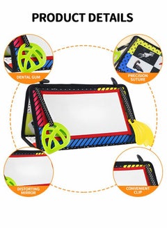 GROIC Tummy Time Floor Mirror Baby Toys Infant Crinkle Cloth Book and Teethers, High Contrast Black White Newborn Developmental Montessori Crawling Sensory Toy  - Image 3