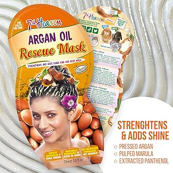 7th Heaven Rescue Hair Mask Pack of 4 Root Hair Masks with Argan Oil Panthenol to Strengthen Add Shine Deep Conditioning Hair Treatment for Dry Damaged Hair - Image 2