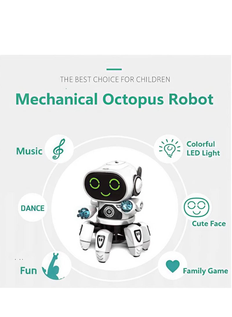 LEDMechanical Octopus Rc Robot With Colourful Led Light And Music For Kids 18cm - Image 2