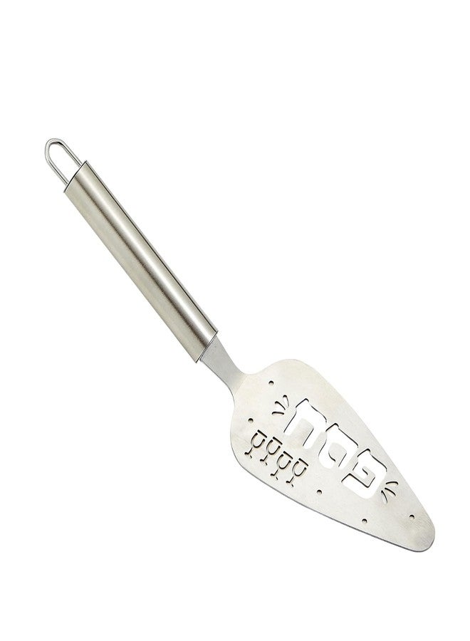 Rite Lite Stainless Steel Passover Server, Elegant Laser Etched Cutout Design with Hebrew "Passover" and 4 Cups, Durable & Stylish Holiday Serving Utensil Jewish Tableware, Perfect Pesach Hostess Gift - Image 1