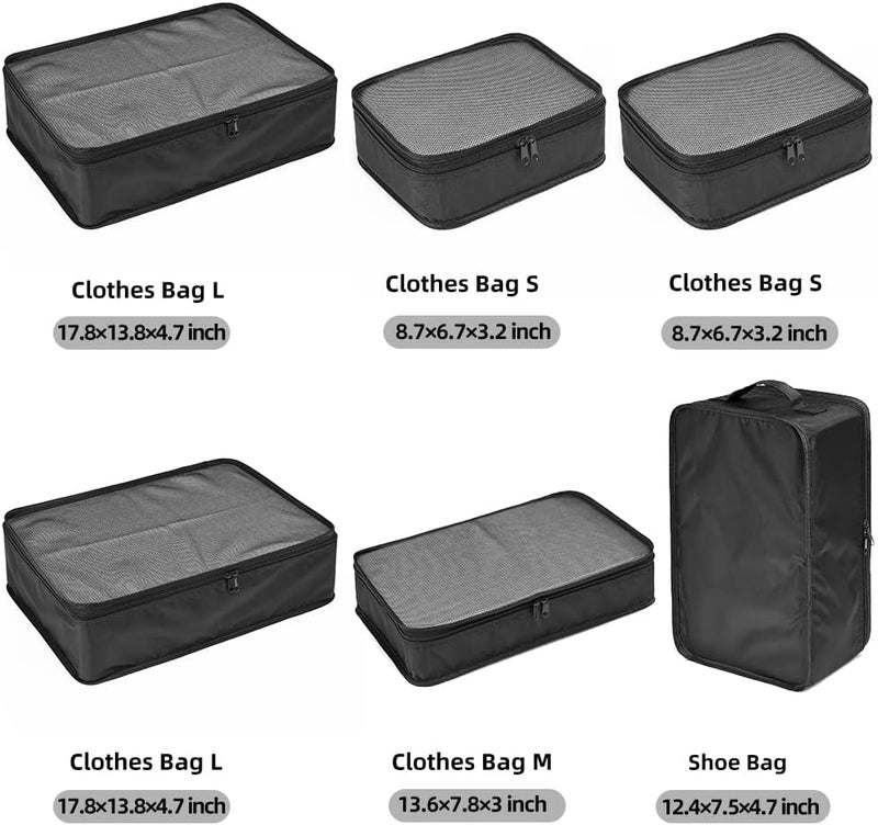 JJ POWER Travel Packing Cubes, Luggage Organizers with Shoe Bag - Image 2