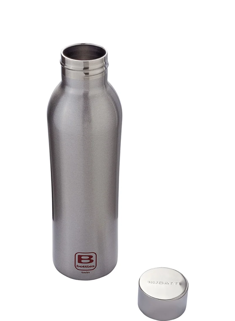 Bugatti Casa Bugatti Silver Brushed B Bottles Twin 500 ML