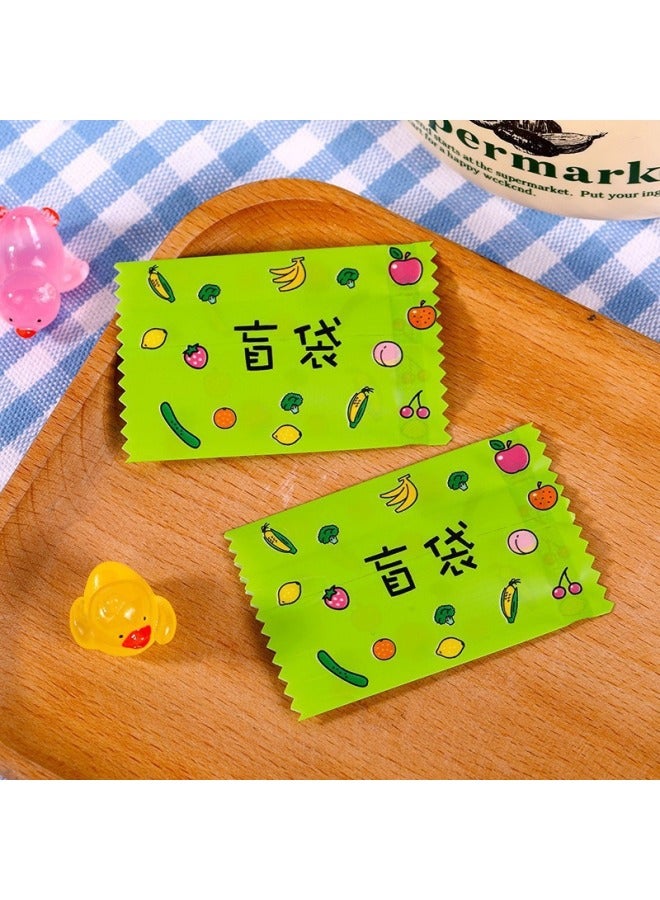 حقيبة فارغة للعب من KO Tide Play Blind Bag، رج اللون نفسه، عبوة قالب لعبة مشهورة، حقيبة سلحفاة رائعة تعمل باللمس - اللون: 4*6 نمط فواكه/100 قطعة في كل عبوة - Image 1